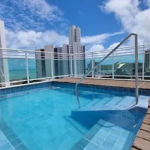 Apartamento Seamar Flat Rn Varandas- Completo Com Ar E Cozinha, Natal